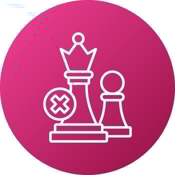 Contra Strategy Icon Style vector