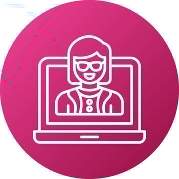 Female Influencer Icon Style vector