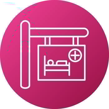 Hotel Capacity Icon Style vector