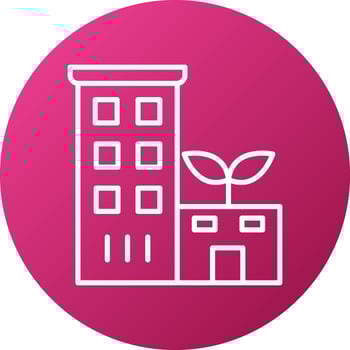 Eco Hotel Icon Style vector