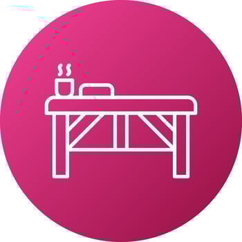 Spa Bed Icon Style vector