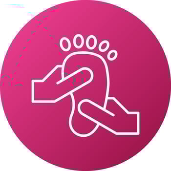Foot Massage Icon Style vector