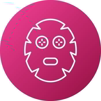 Facial Mask Icon Style vector