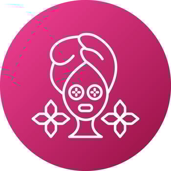 Spa Eye Treatment Icon Style vector