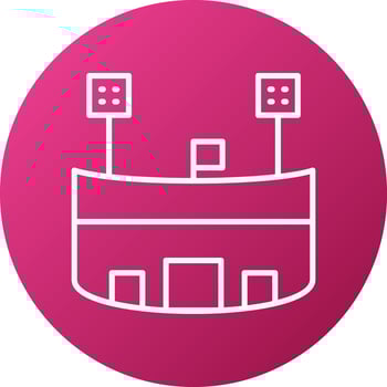 Stadium Icon Style vector