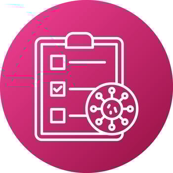 Covid Regulations Icon Style vector
