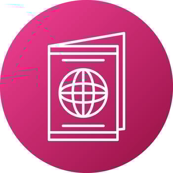 Passport Icon Style vector