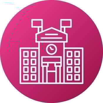 College Icon Style vector