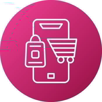 Online Shopping Icon Style vector