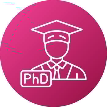 Phd Icon Style vector