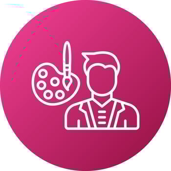 Conservator Male Icon Style vector