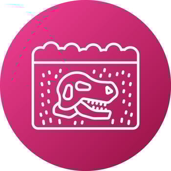 Fossils Icon Style vector
