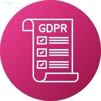 Gdpr Policy Icon Style vector