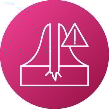 Earthquake Warning System Icon Style vector