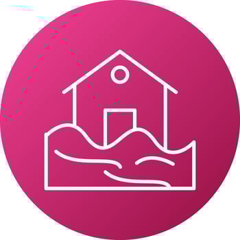 Flood Icon Style vector