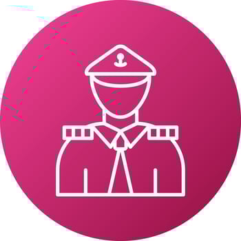 Marine Male Icon Style vector