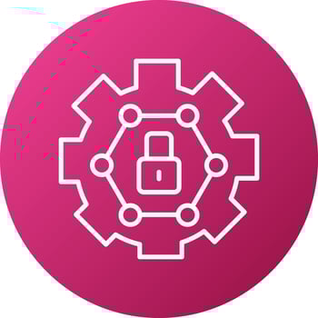 Cyber Security Icon Style vector