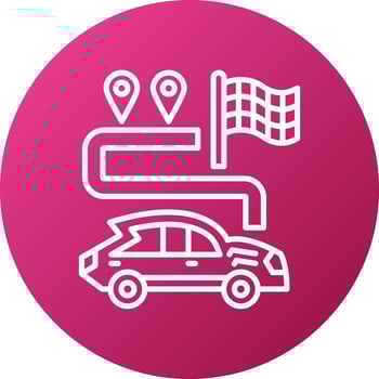 Race Navigation Icon Style vector