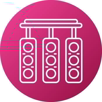 Race Lights Icon Style vector