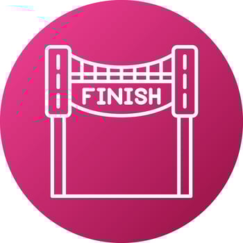 Finish Line Icon Style vector