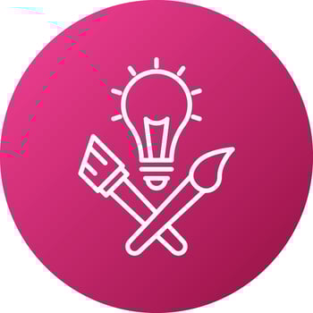 Creative Workshop Icon Style vector