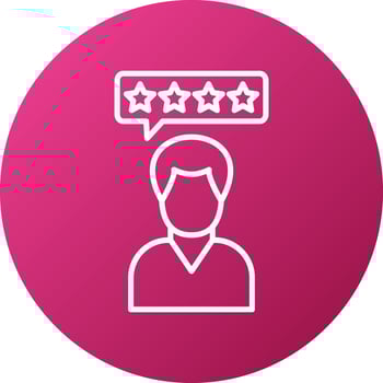 Reviews Icon Style vector