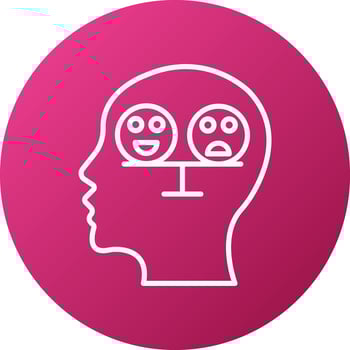 Balance Emotion Icon Style vector