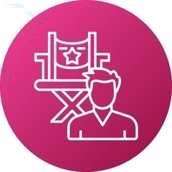 Director Male Icon Style vector