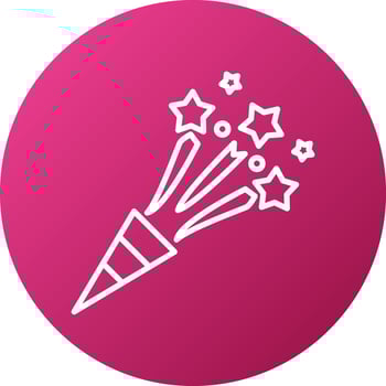 Confetti Icon Style vector