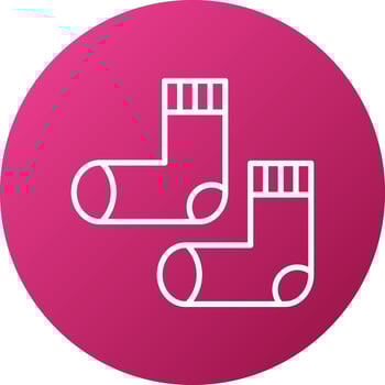 Baby Socks Icon Style vector
