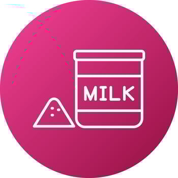 Milk Powder Icon Style vector