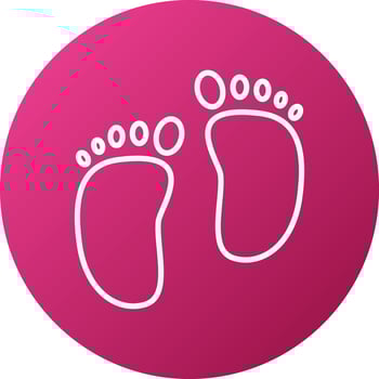 Footprint Icon Style vector
