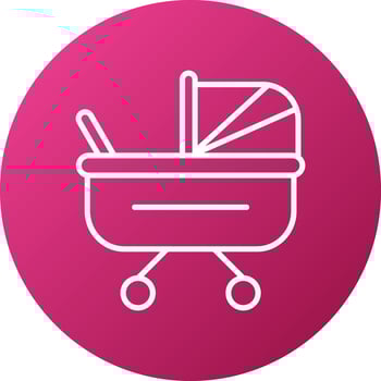Stroller Icon Style vector