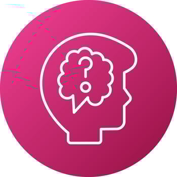 Thinking Icon Style vector