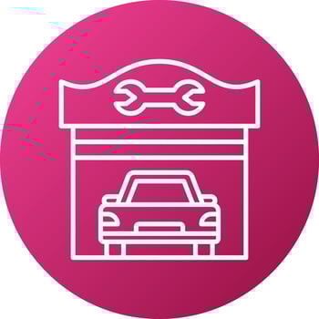 Car Repair Shop Icon Style vector