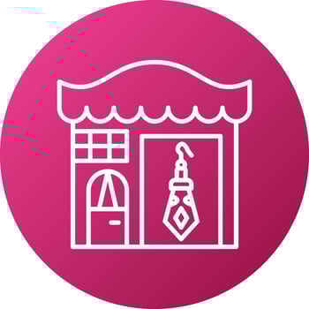 Jewlery Store Icon Style vector