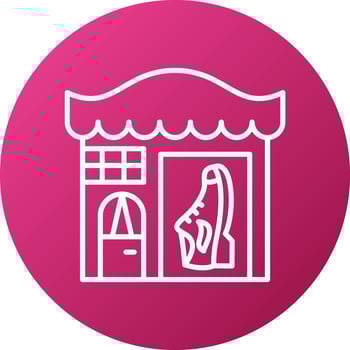 Shoe Shop Icon Style vector