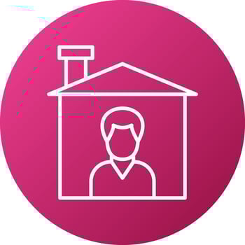 Stay Home Icon Style vector