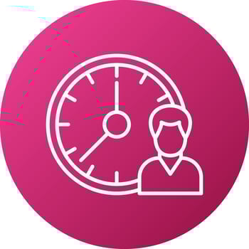 Working Hours Icon Style vector