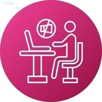 Work Distraction Icon Style vector
