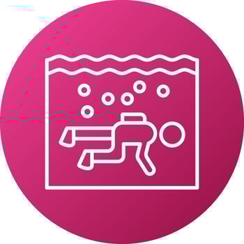 Drift Diving Icon Style vector