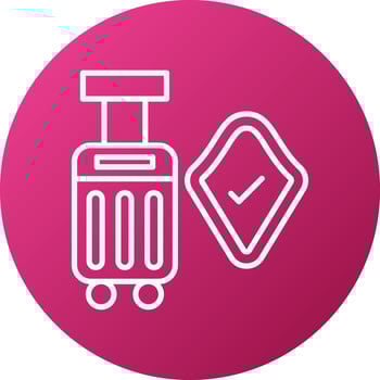 Travel Insurance Icon Style vector