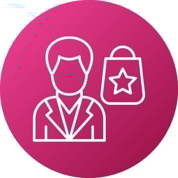 Customer Icon Style vector