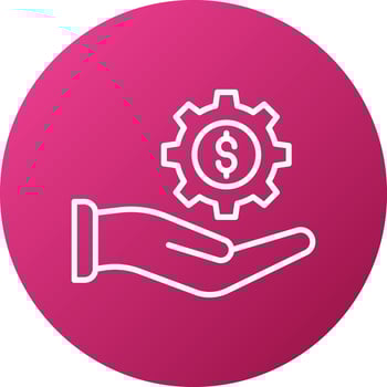 Business Settings Icon Style vector