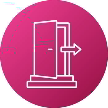 Exit Icon Style vector