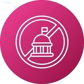 Anti Government Icon Style vector