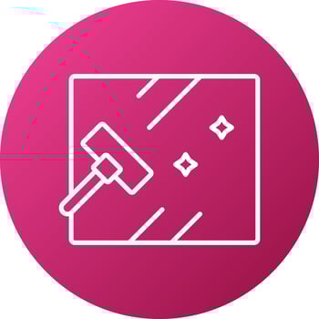 Glass Cleaning Icon Style vector