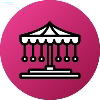 Amusement Park Icon Style vector