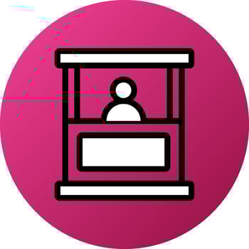 Booth Icon Style vector