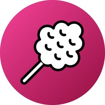Cotton Candy Icon Style vector